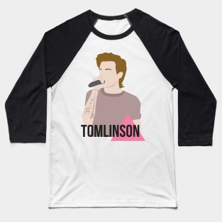 Louis Tomlinson Pink Triangle Baseball T-Shirt